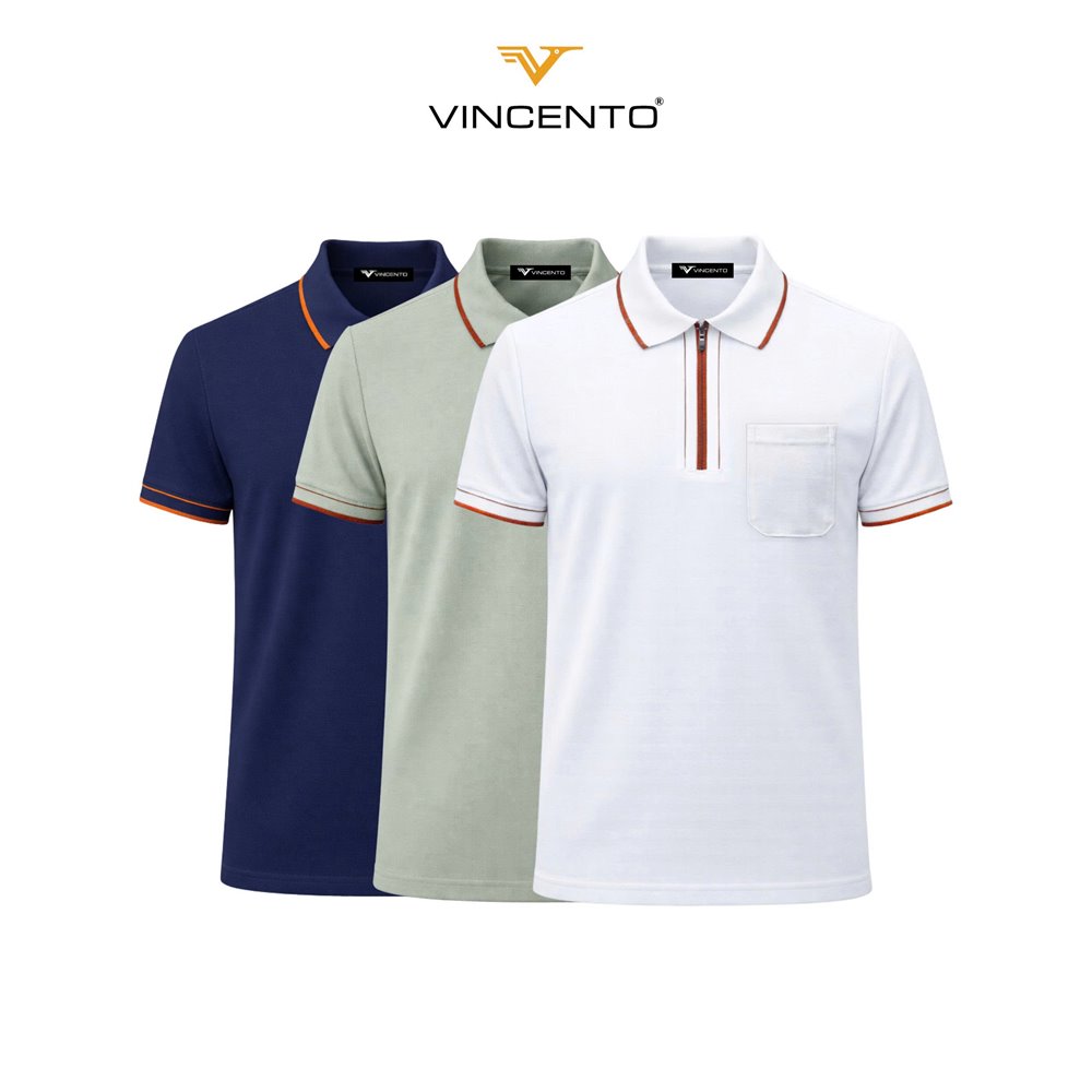 Áo polo cổ zip có túi-A33256
