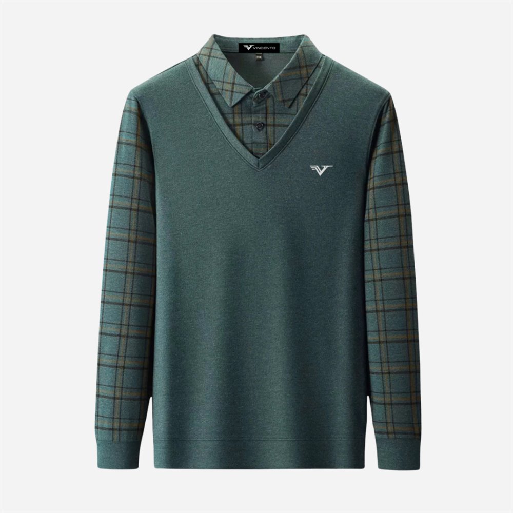Áo polo gile Vincento dài tay cổ sơ mi GENTLEMAN - A68002