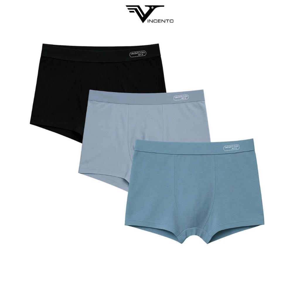 COMBO 3 Quần Boxer Nam Vincento cool 26* Siêu Mát Co Giãn 4 Chiều